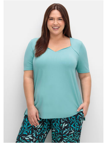 sheego T-Shirt in aqua