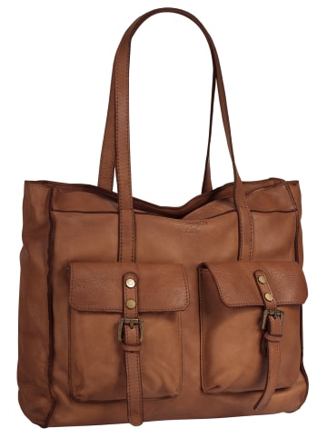 Samantha Look Shopper echt Leder in cognac
