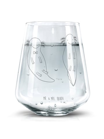 Mr. & Mrs. Panda Glas Axolotl Liebe ohne Spruch in Transparent
