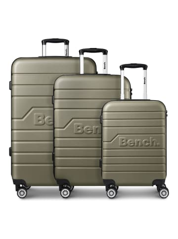 Bench Seattle 4 Rollen Kofferset 3-teilig in dark-olive
