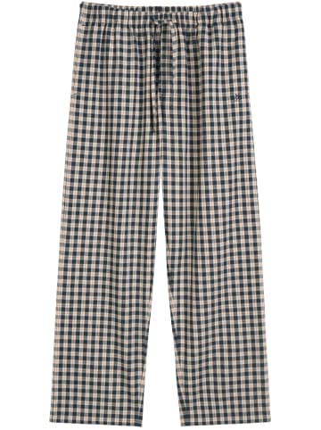 Marc O'Polo Pyjamahose Cozy Flannel in dark navy check