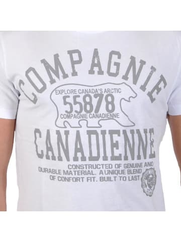 Compagnie Canadienne T-Shirt CC2 Grau Weiß