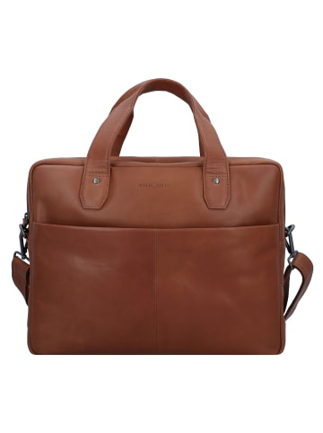 Greenburry Fiorentina Aktentasche Leder 37 cm Laptopfach tan
