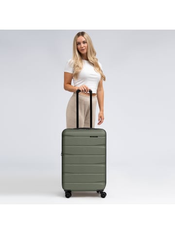 Franky Munich 4.0 4 Rollen Kofferset 3-teilig mit Dehnfalte in olive dull