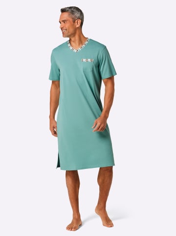 WITT WEIDEN Nachthemden in ecru-salbei-bedruckt + salbei