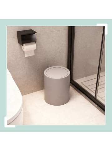 relaxdays Kosmetikeimer in Beige - 6 Liter