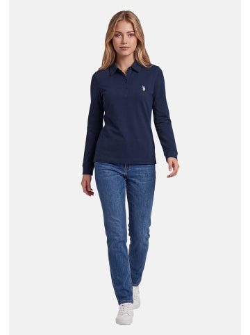 U.S. Polo Assn. U.S. POLO ASSN. Damen Poloshirt Longsleeve P-076 in Navy