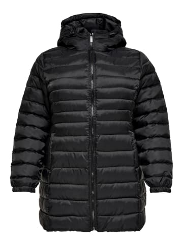 ONLY Carmakoma Lange Puffer Steppjacke Plus Size Übergrößen CARNEWTAHOE in Schwarz