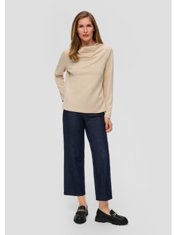 s.Oliver BLACK LABEL Sweatshirt langarm in Beige