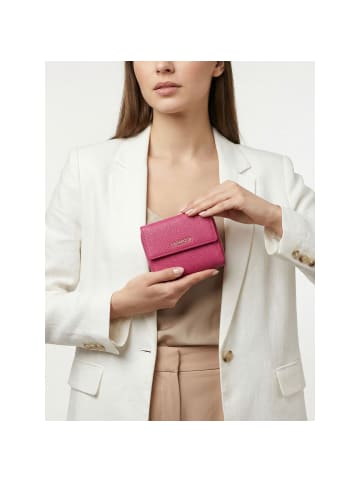 Lazarotti Bologna Leather Zip-Around Geldbörse Leder 12 cm in hot pink
