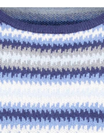 Ragman V-Ausschnitt Pullover in blau