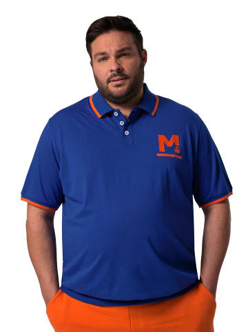 Men Plus Poloshirt in kobaltblau