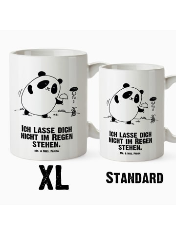 Mr. & Mrs. Panda steingut tasse Panda ZuMenschmenhalt mit Spruch in Weiß