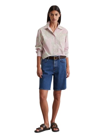 Marc O'Polo Print-Bluse relaxed cropped in Light Pink