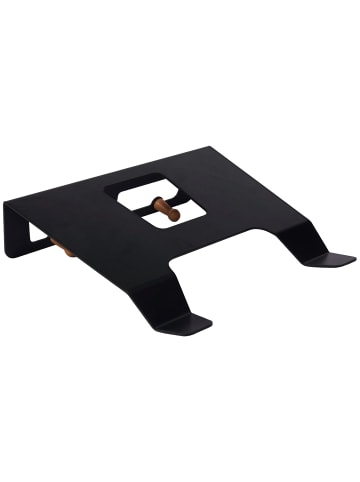relaxdays Fahrrad Wandhalterung in Schwarz - (B)35 x (H)9,5 x (T)30,5 cm