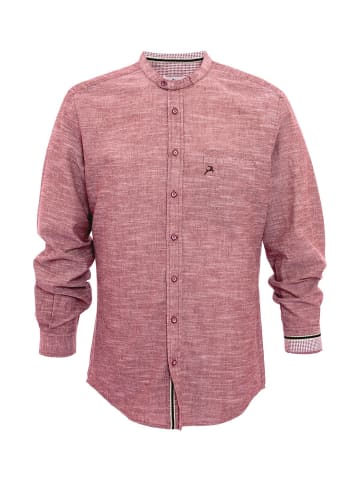 MADDOX Stehkragenhemd H-106 in rot