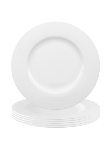 Villeroy & Boch 6er Set Speiseteller Anmut ø 27,7 cm weiß in weiß