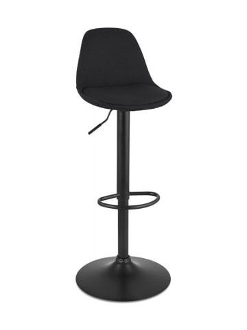 KADIMA DESIGN Verstellbarer Hocker aus Metall und Textil | Modernes Design