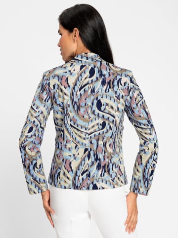 Heine Blazer in marine-sesam-bedruckt