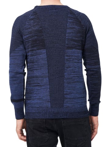 Rusty Neal Sportiver Feinstrick Rundhals Pullover in Marine