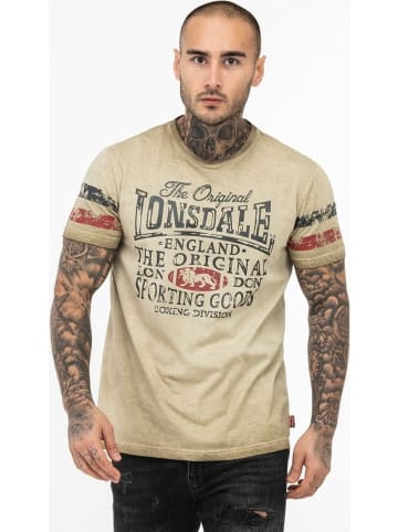Lonsdale T-Shirt "Skeld" in Beige