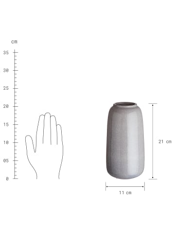 Butlers Butlers Vase LOU in Grau