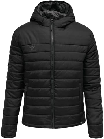 Hummel Jacke Hmlnorth Quilted Hood Jacket in BLACK/ASPHALT