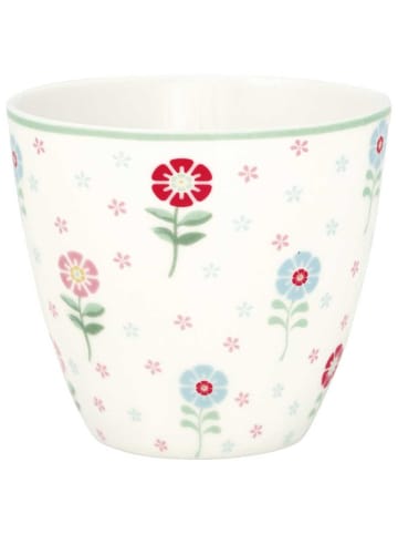 Greengate Latte Cup NOELLA Weiß mit Blumen
