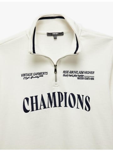 KOTON Sweatshirt in Weiß