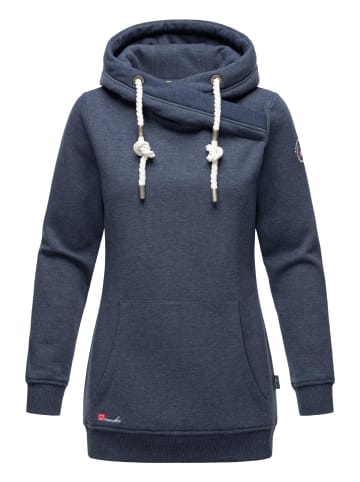 Marikoo Kapuzensweatshirt Izuyaa in Dusty Blue Melange