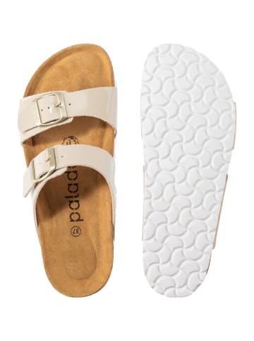 palado Pantoletten in Lack Beige