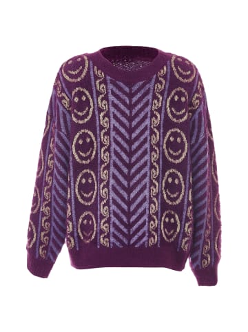 ebeeza Damen Strickpullover in Lavendel