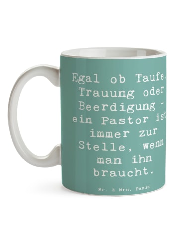 Mr. & Mrs. Panda Coffee Mug Spruch Pastor Begleiter mit Spruch in Meeresbrise