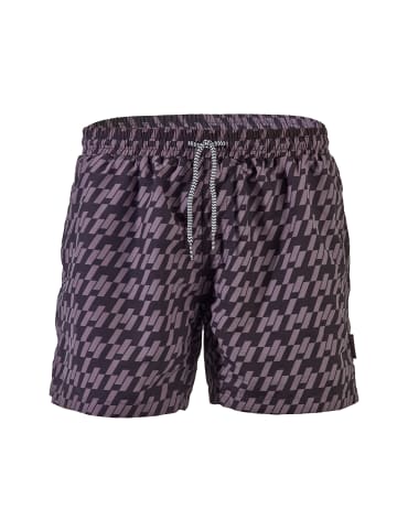 BECO the world of aquasports Badeshorts Schwimm Shorts Swim Shorts "Pepita" in schwarz-grau