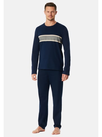 Schiesser Schlafanzug Casual Nightwear in Admiral