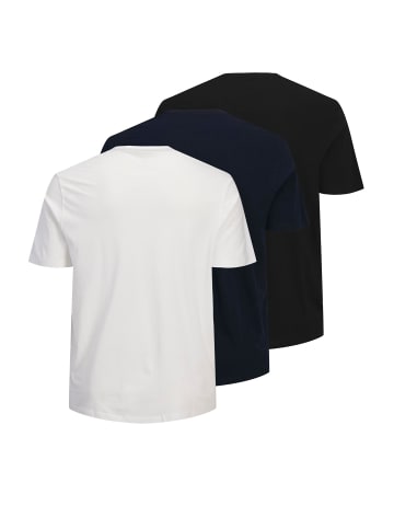 JACK & JONES PLUS 3er-Pack T-shirt in Black