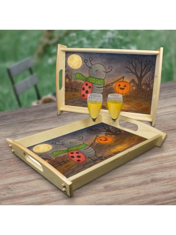 Mr. & Mrs. Panda Tablett Smörle Laterne Design ohne Spruch in Weiß