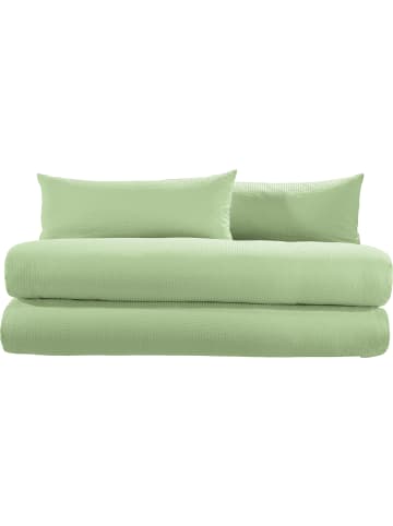 Erwin Müller Seersucker Bettwäsche Sparpaket 4-teilig Wertingen in jade