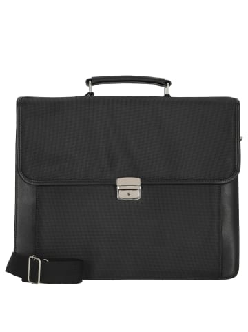 D&N Basic Line - Aktentasche 41 cm Nylon (schwarz) in schwarz