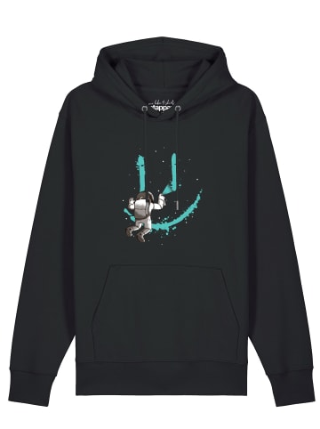 wat? Apparel Sweatshirt Graffiti Astronaut in Schwarz