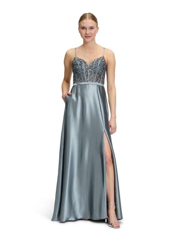 Vera Mont Abendkleid mit Stickerei in Platinum Grey