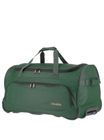 travelite Basics Fresh - Rollenreisetasche 71 cm in dunkelgrün