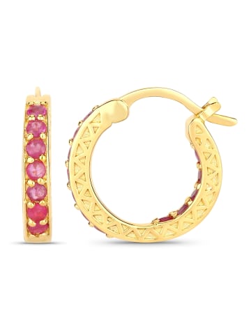 Rafaela Donata Ohrringe Sterling Silber Rubin in gelbgold