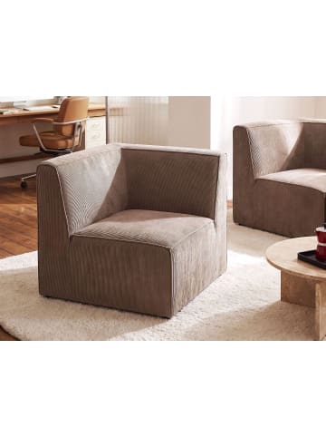 Beliani Sofaelement LEMVIG in Beige - (W) 83 x (H) 78 x (L) 83 cm