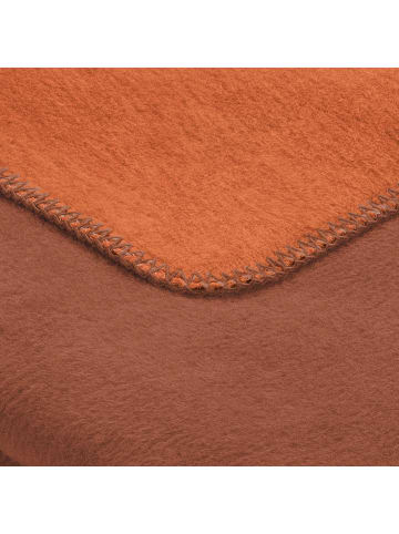 Erwin Müller Baumwollmischung Armlehnenschoner 2er-Pack Matera in zimt/terra