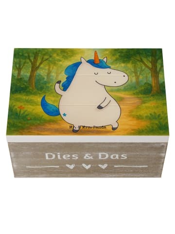 Mr. & Mrs. Panda Aufbewahrungsbox Einhorn Mann Design ohne Spruch in Weiß