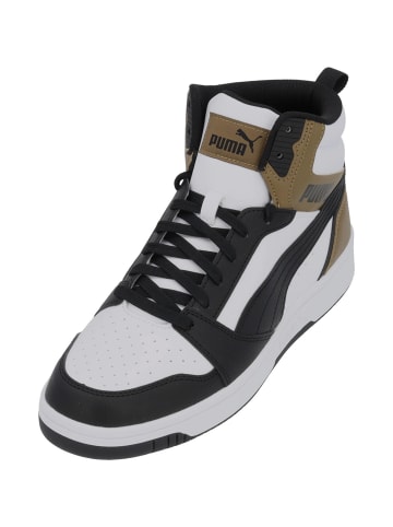 Puma Sneakers High in White black chocolate