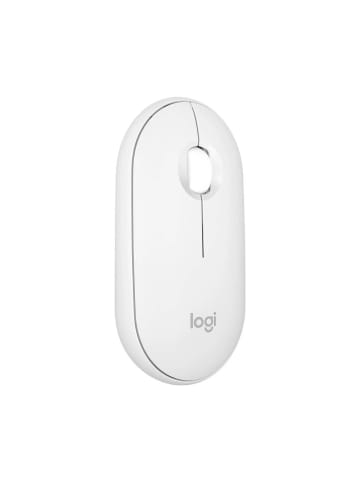 Logitech 3 Tasten Maus Bluetooth M350s Maus mit integriertem Scrollrad in Weiß
