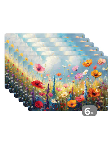 OnlyWow Platzset - Tischset (6-teilig) Multicolor, abwaschbar