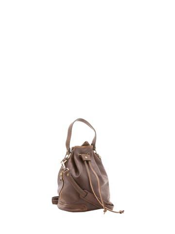 Viola Castellani Beuteltasche in DARK BROWN